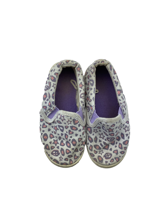 White Slip-On Shoes with Pink Cheetah Pattern 8