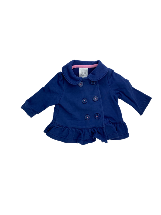 Just One You Blue Lightweight Pea Coat 3M