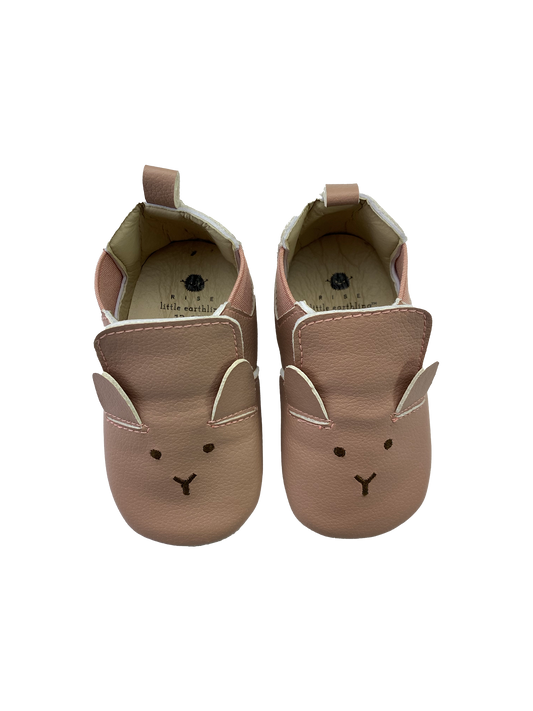 Rise Little Earthling Pink Bunny Booties 12-18M