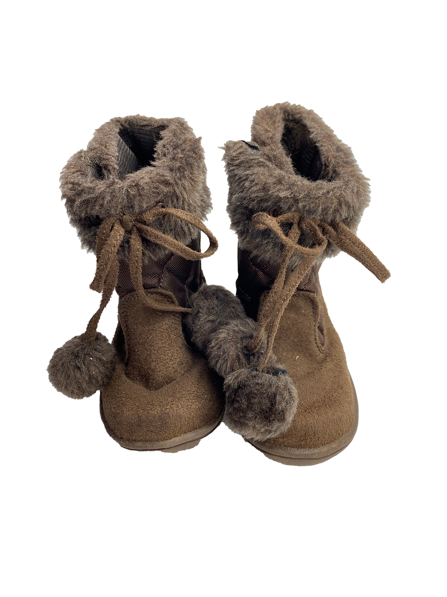 Cherokee Brown Boots with Pom Poms 7