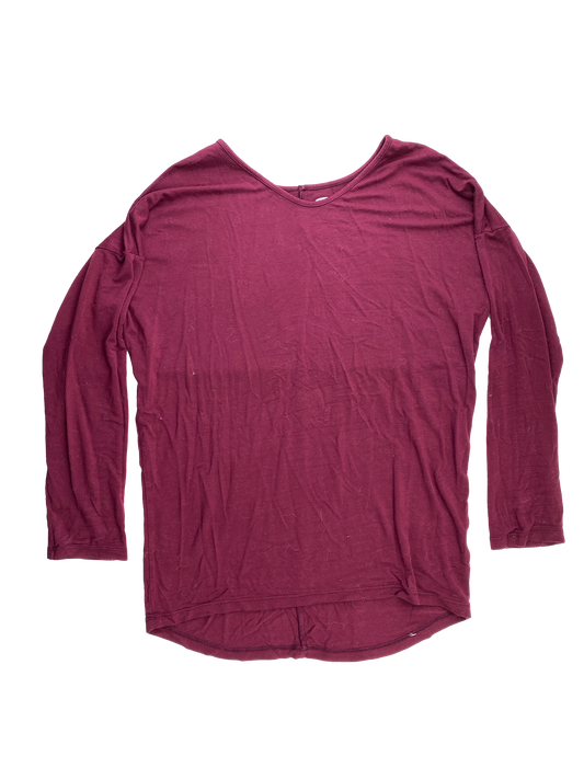 Old Navy Burgundy Long Sleeve Shirt 10-12