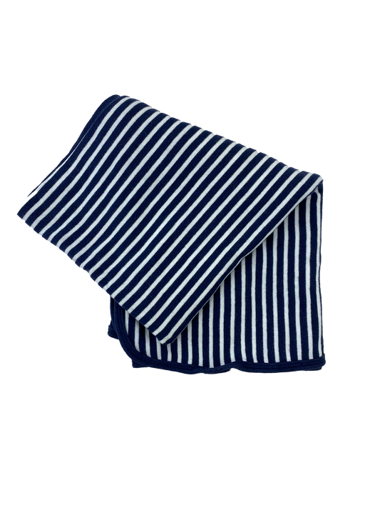 Carter's Navy & White Striped Blanket OS