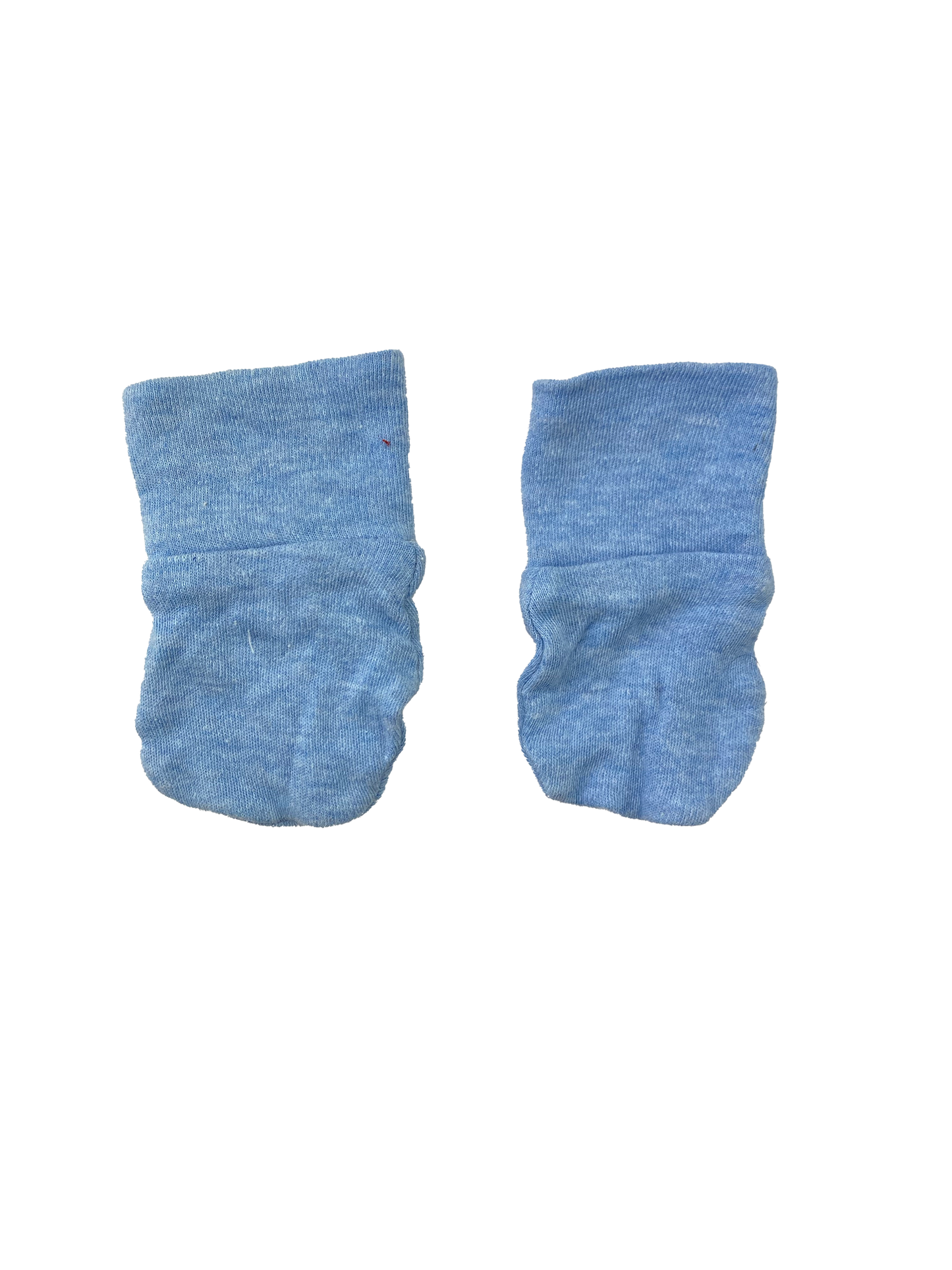 George Blue Scratch Mitts 0-3M