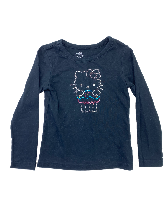 Hello Kitty Black Long Sleeve Shirt with Gems 4