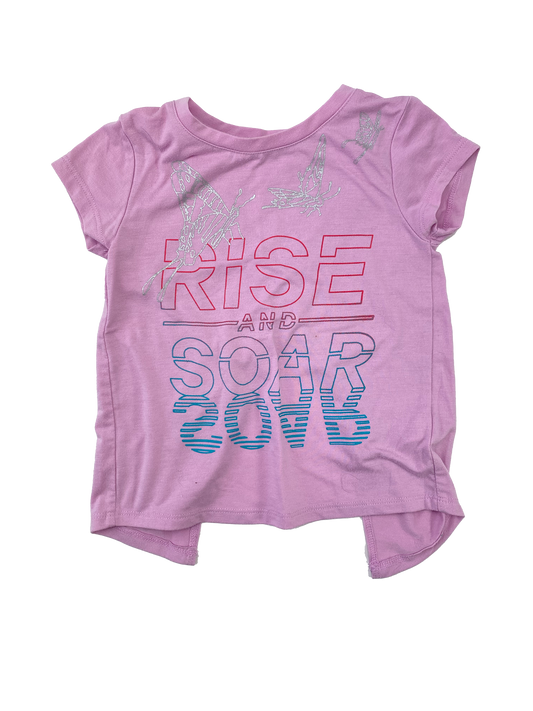 Joe Fresh Pink T-Shirt with "Rise and Soar" 2T