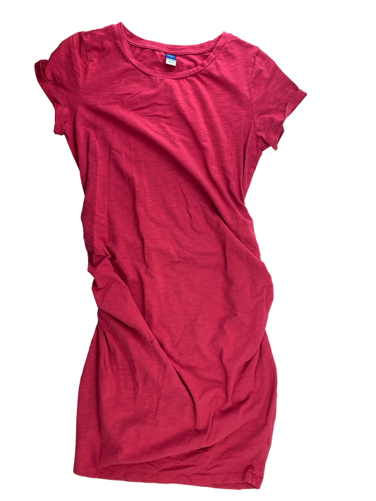 Old Navy Pink Maternity T-Shirt Dress M