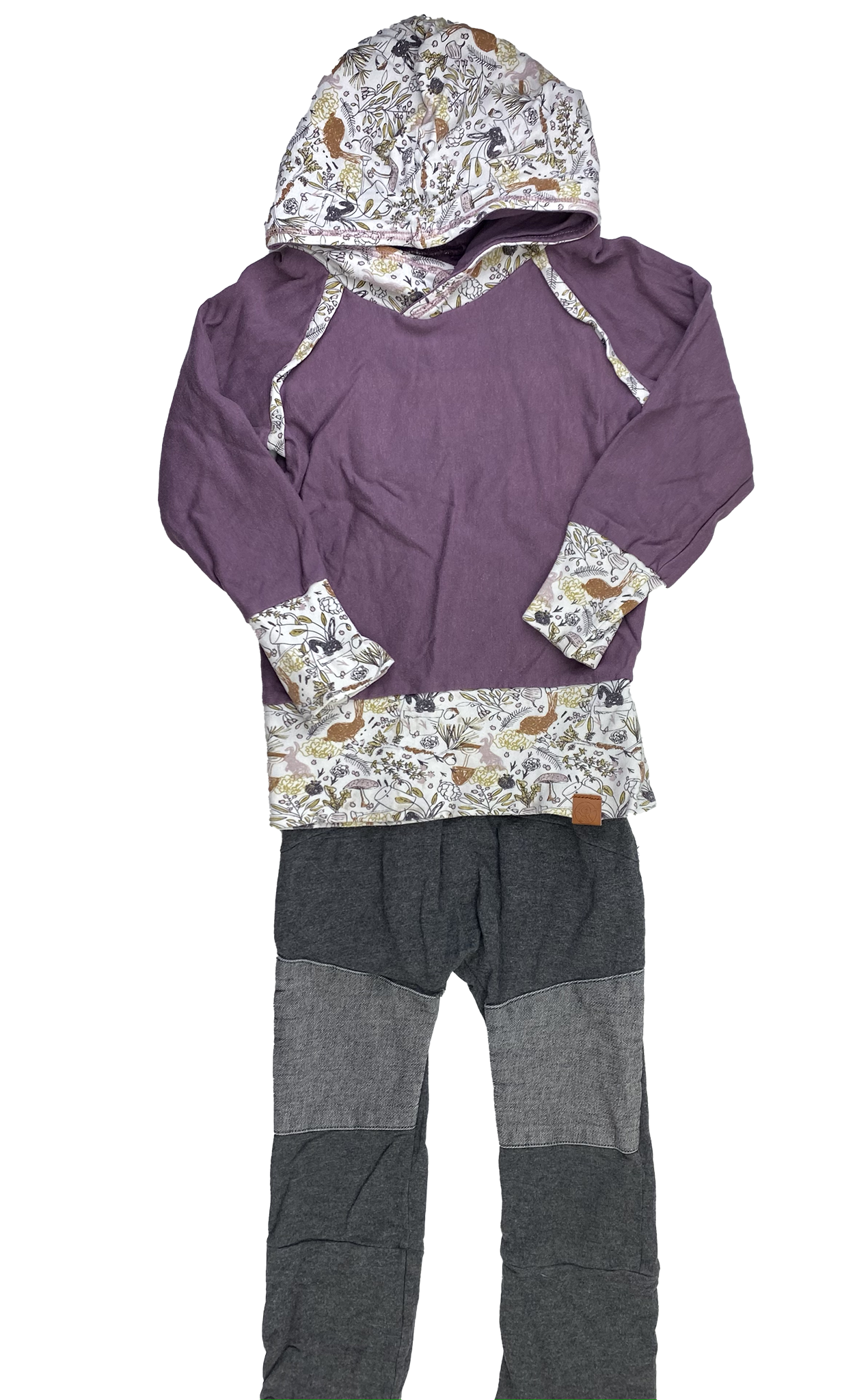 Peakbwa Mauve 2-Piece Set Grow With Me Bamboo Set 3-5T