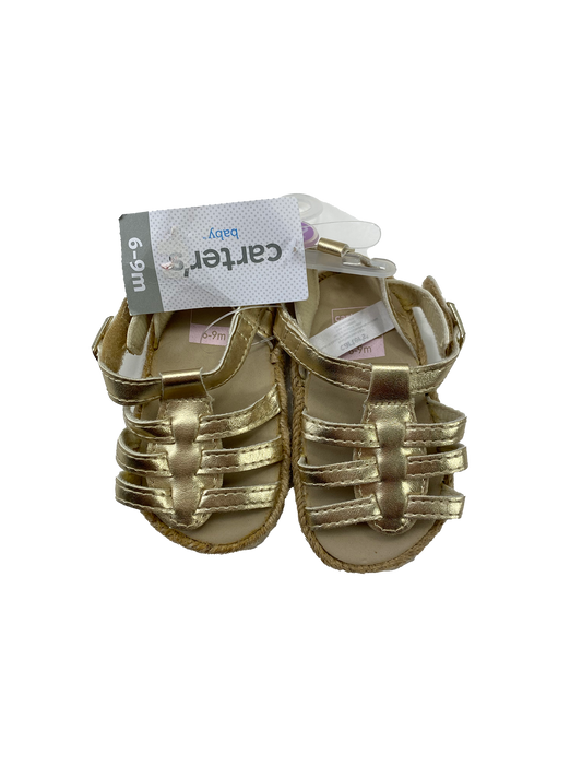 Carter's Gold Strapey Sandals 6-9M