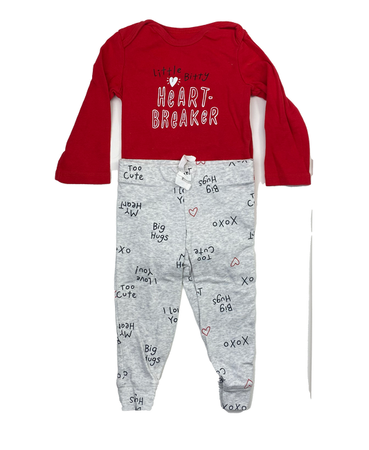 Carter's 2-Piece Set "Little Heartbreaker" 12M