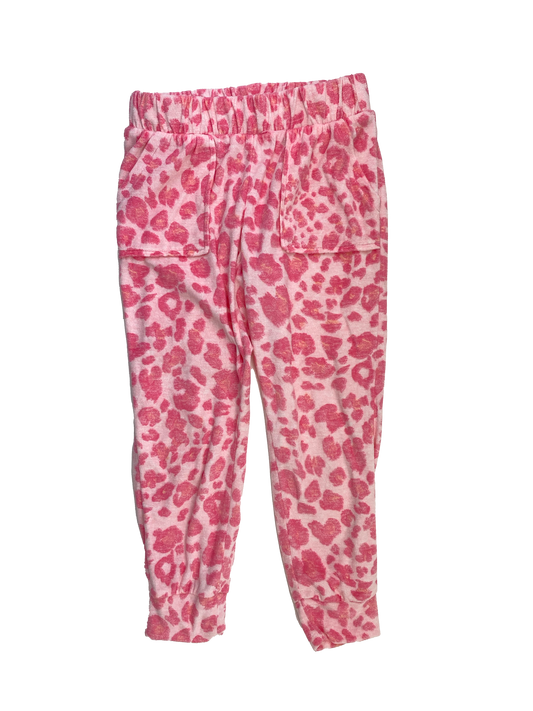 Justice Pink Cheetah Print Sleep Pants 5-6