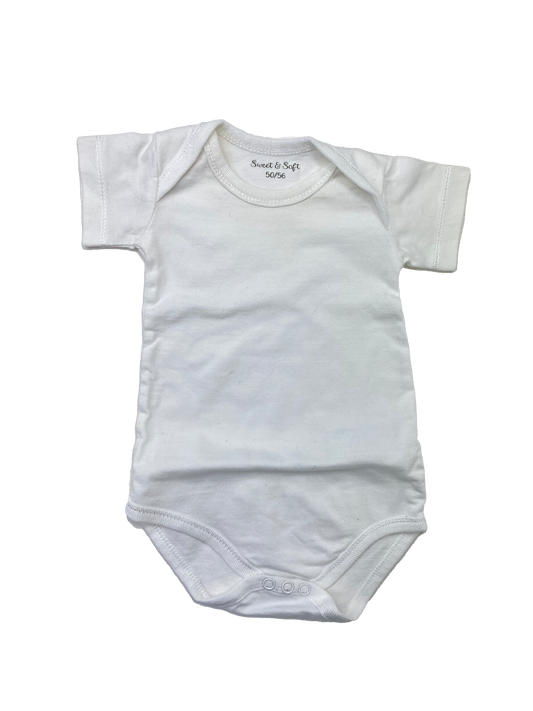 Soft & Sweet White Onesie 0-3M