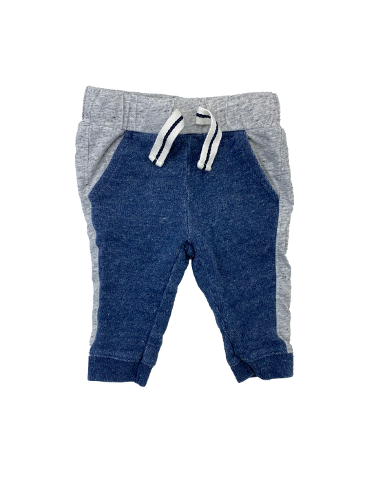 Baby B'Gosh Navy & Grey Joggers 0-3M