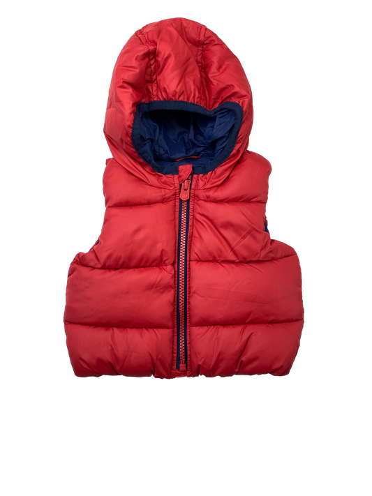 Baby Gap Red Puffer Vest 0-3M