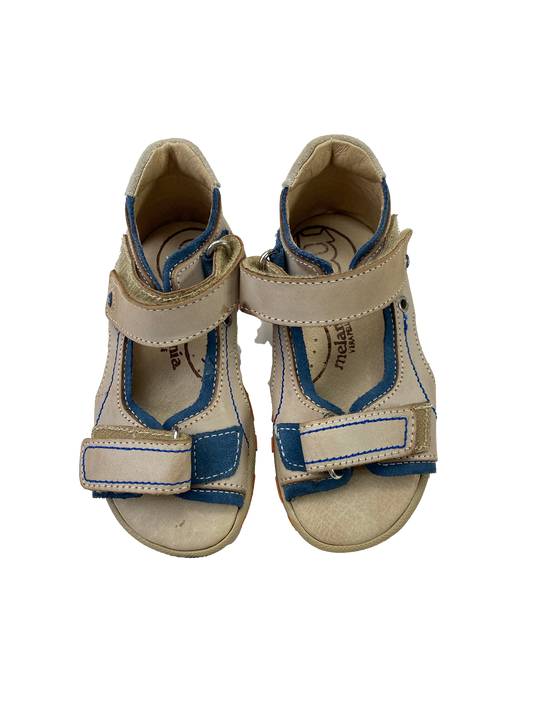 Melania Tan & Blue Sandals  7-8