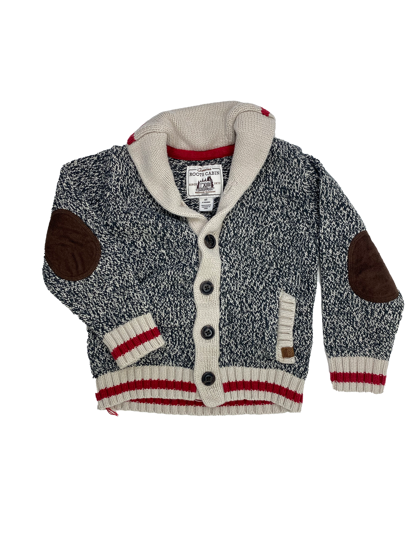 Roots Cabin Knit Cardigan 4T