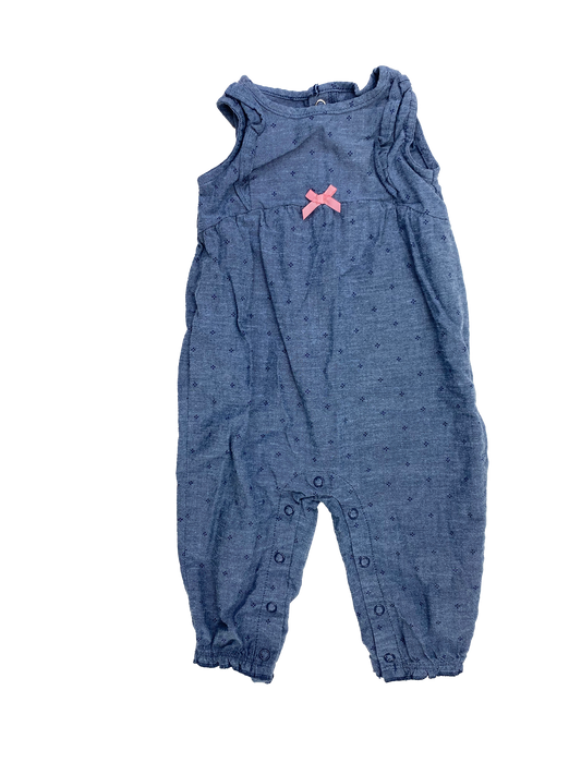 Child of Mine Chambray Tank Top Jumpsuit 3-6M