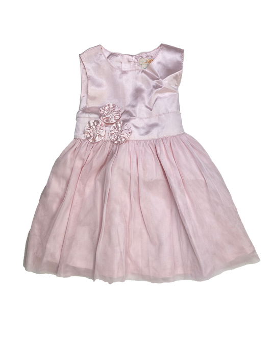 Joe Fresh Pink Dress with Flowers 18-24M