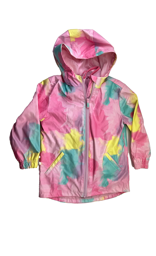 Andy & Evan Pink Fleece Vest Lined Rain Coat 4-5