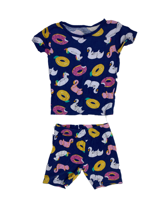 Carter's Navy PJ Set with Inflatable Pool Tubes 5