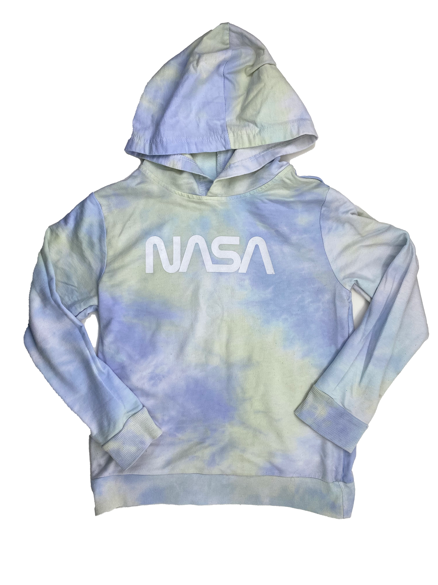 Nasa Blue Tie Dye Pull-Over Hoodie 10-12