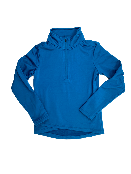 Athletic Works Blue Half-Zip Pull-Over Sweater 7-8