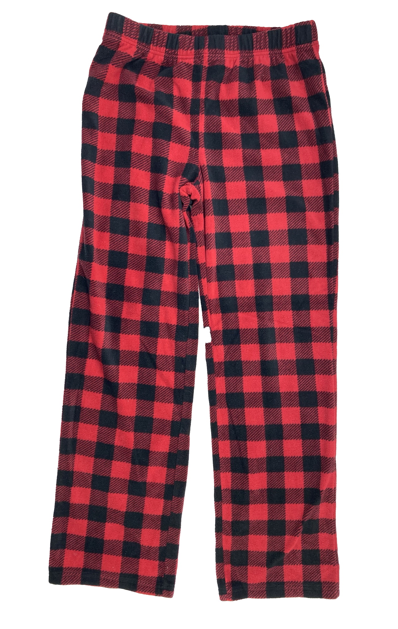 Roots Red & Black Plaid Fleece Pants 13-14