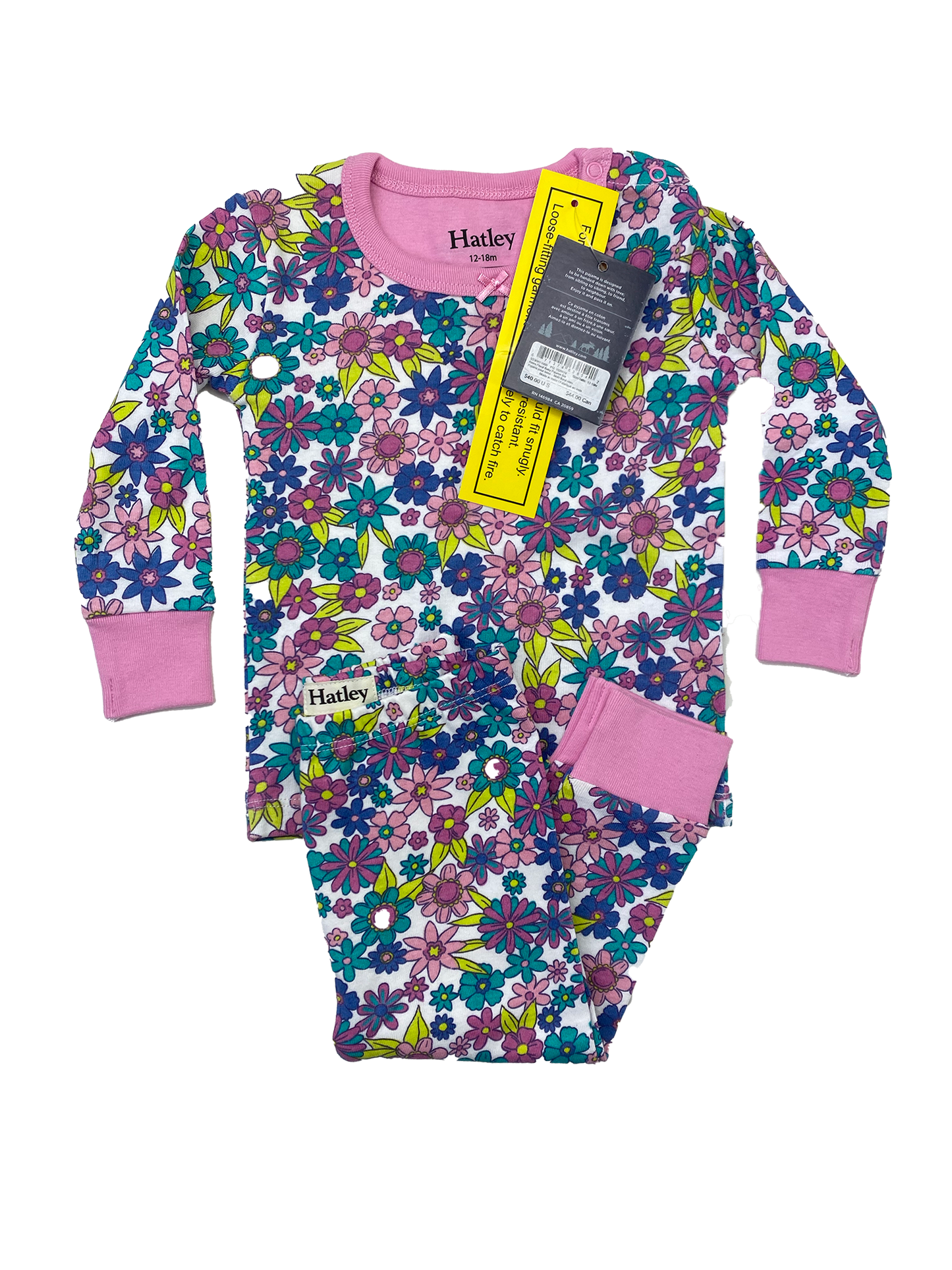 Hatley Retro Floral PJ Set - Various Sizes