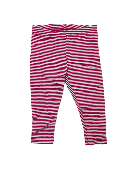 Carter's Pink & White Striped Crop Leggings 18M