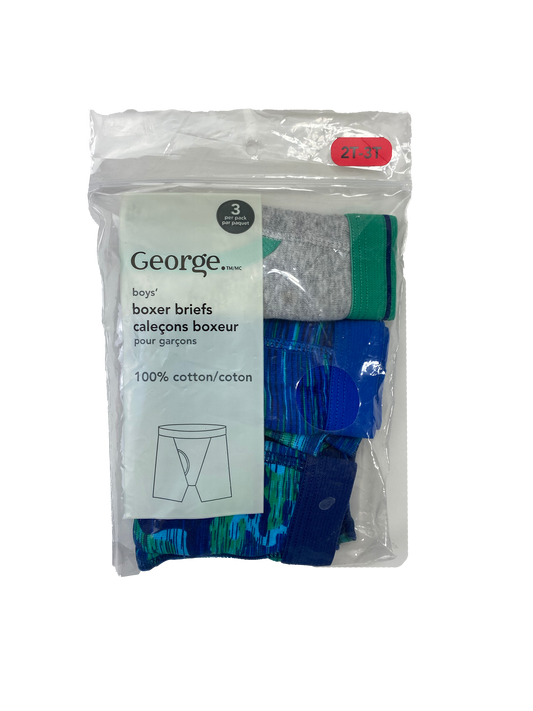 George 3-Pack Boxer Briefs 2-3T