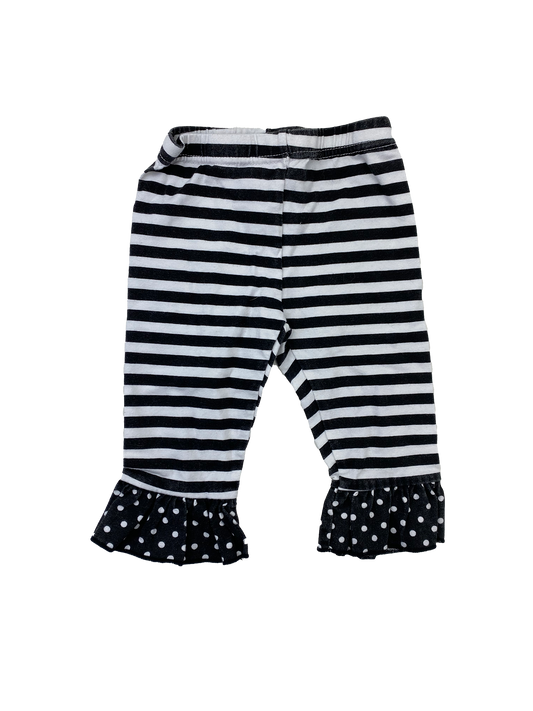 Nanette Black & White Striped Pants 24M