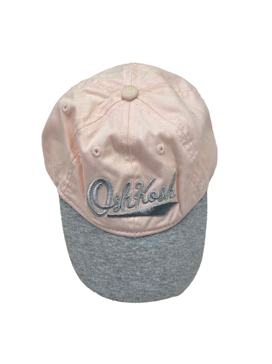 ❗️Stained: OshKosh Pink & Grey Baseball Hat 2T-4T