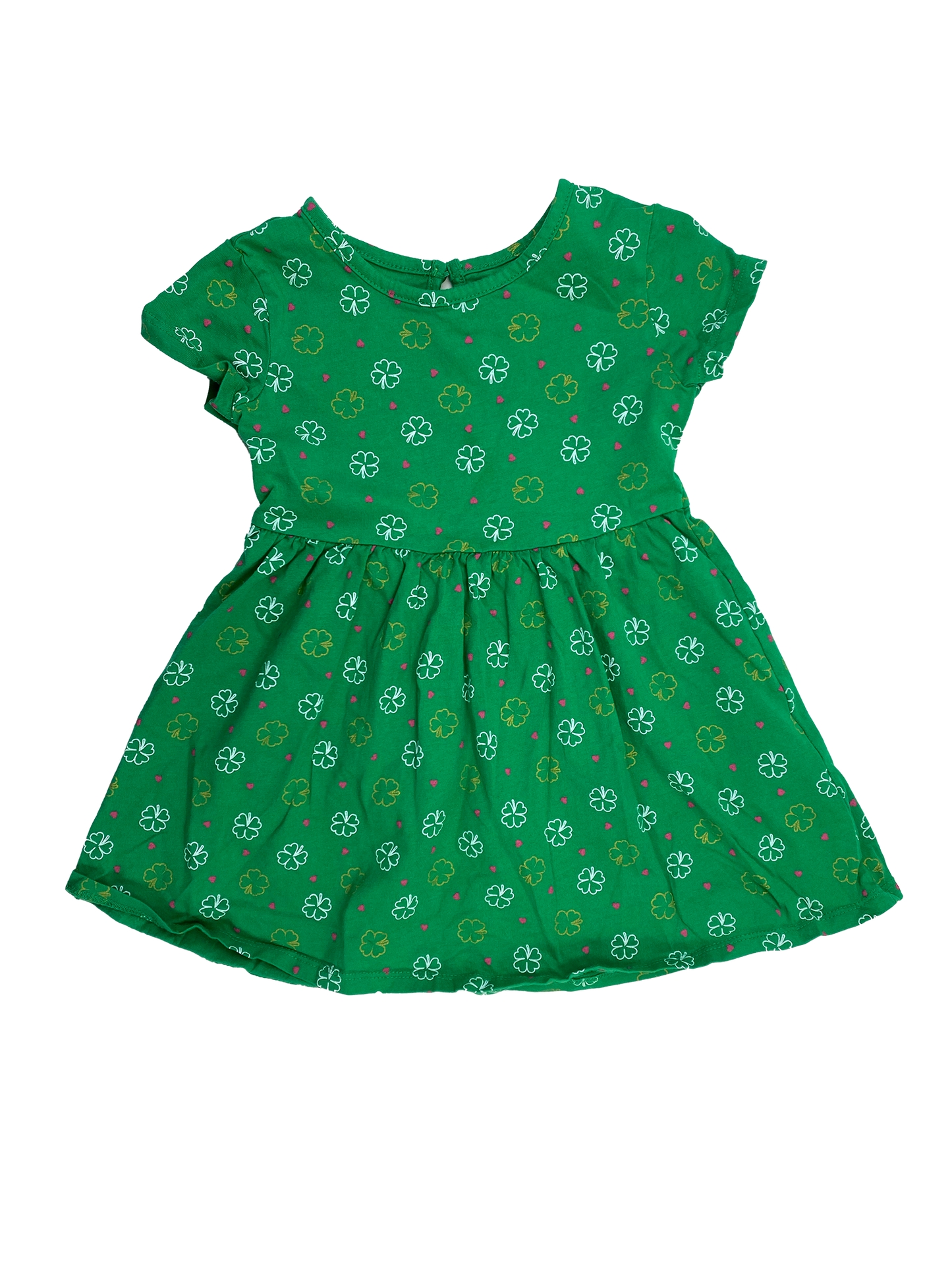 George Green Dress with Clovers 4T