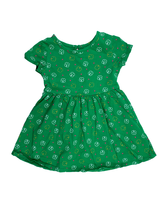 George Green Dress with Clovers 4T