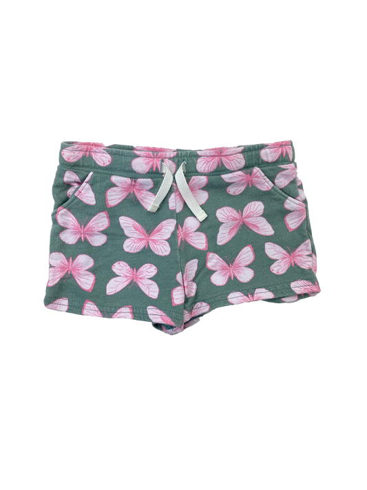 Carter's Green Shorts with Pink Butterflies 18M
