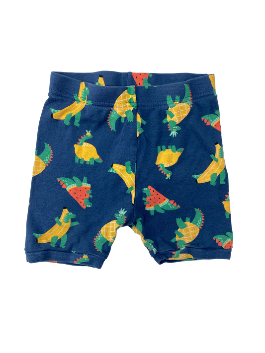 Old Navy PJ Shorts with Dinosaurs & Fruit 4T