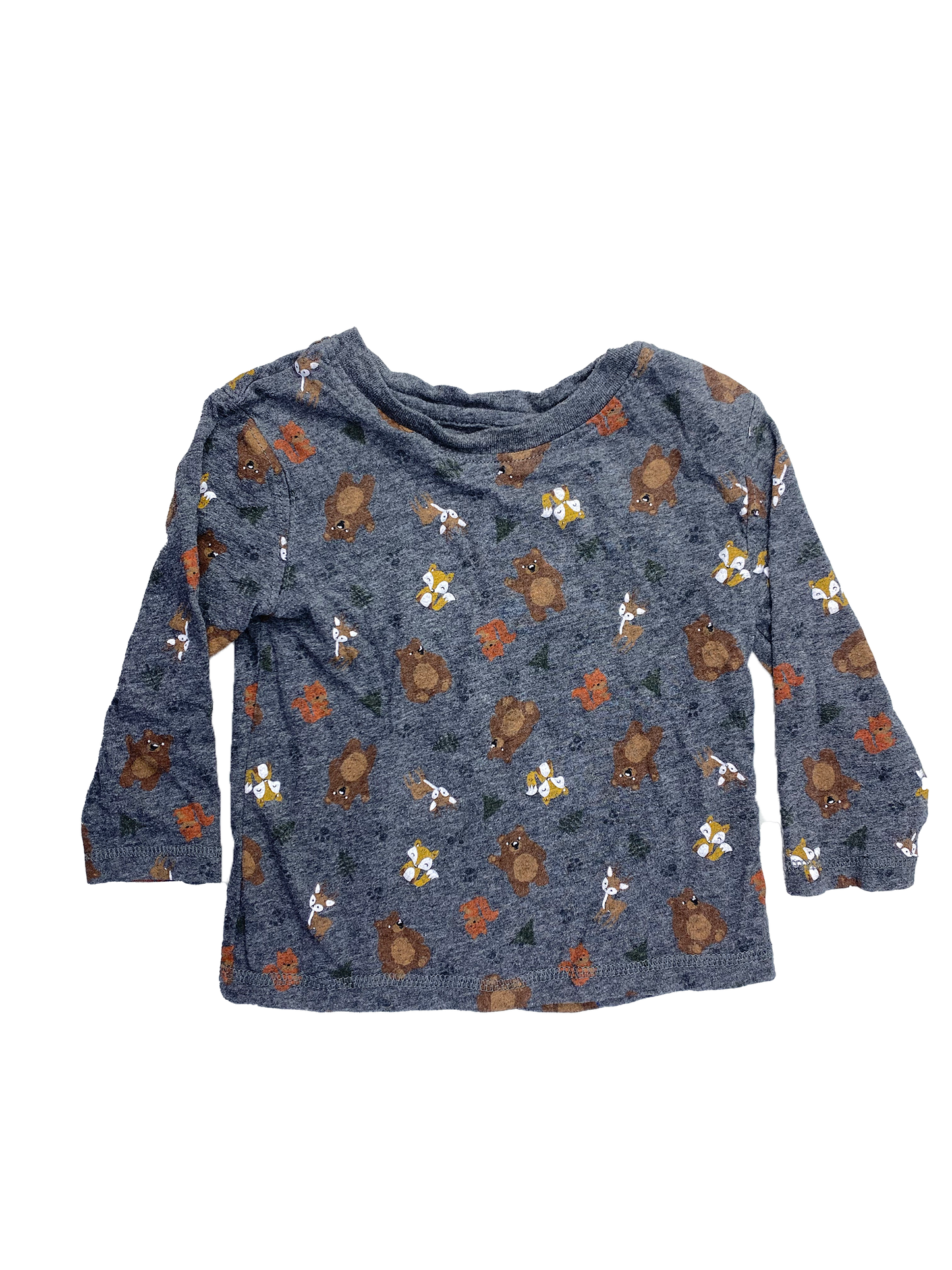 George Grey Long Sleeve with Animals 2T