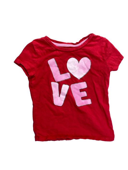 George Red T-Shirt with LOVE 4T