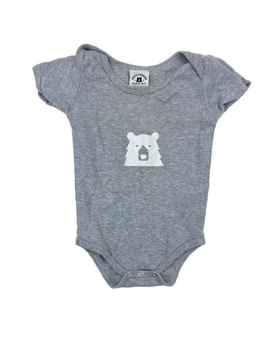 North Standard Grey Onesie with Bear 3-6M