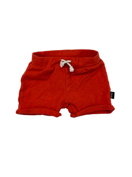 Whistle & Flute Red Shorts 12-18M
