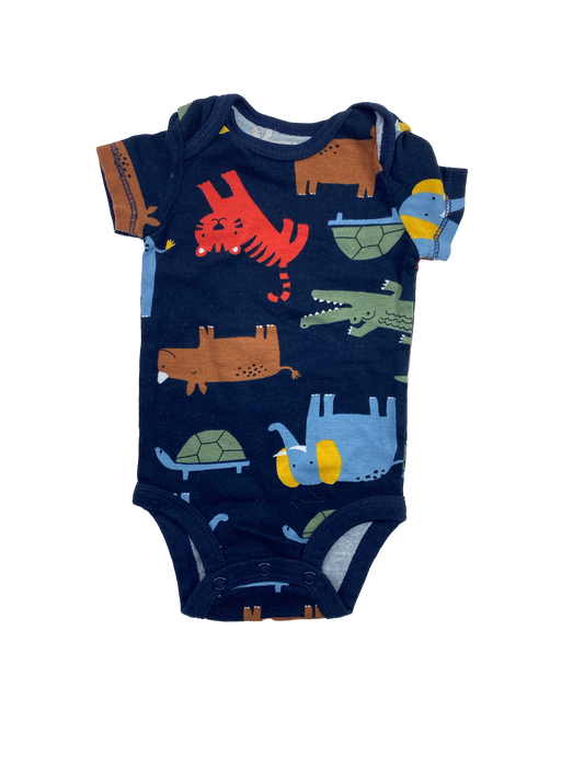 Carter's Navy Onesie with Animals 3M