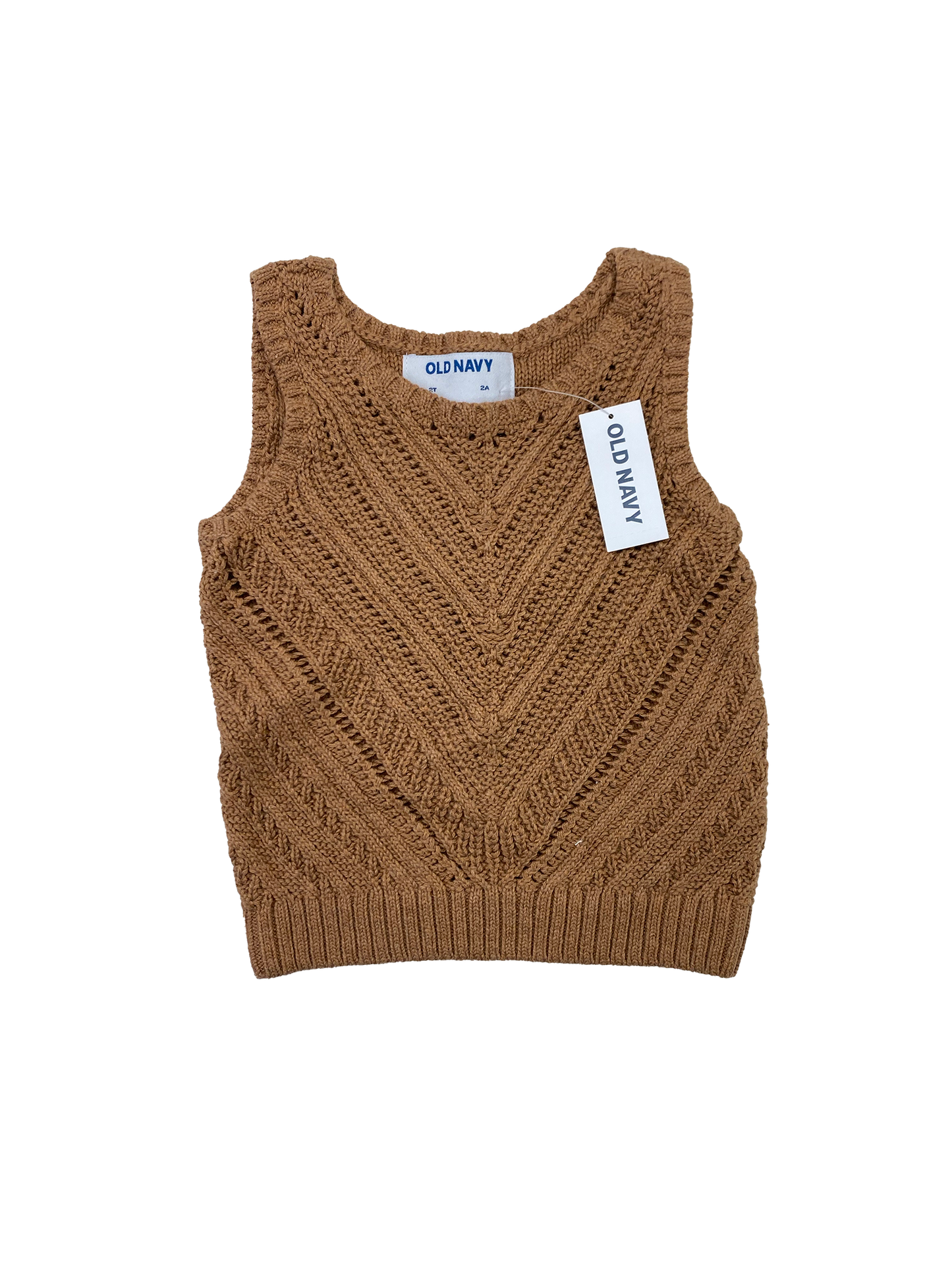 Old Navy Brown Knit Sweater Vest 2T