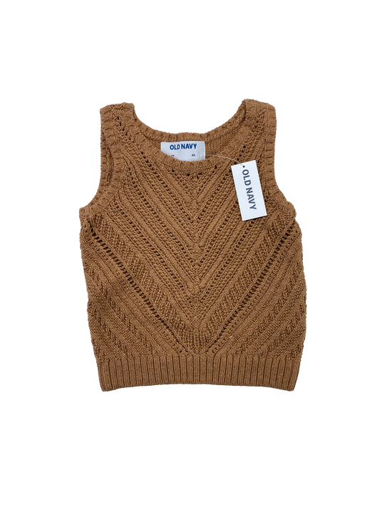 Old Navy Brown Knit Sweater Vest 2T