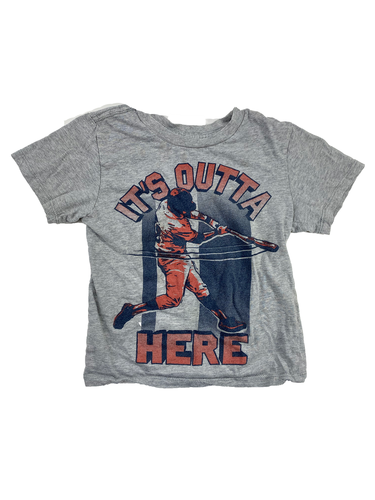 The Children's Place Grey T-Shirt With "It's Outta Here" Baseball 4