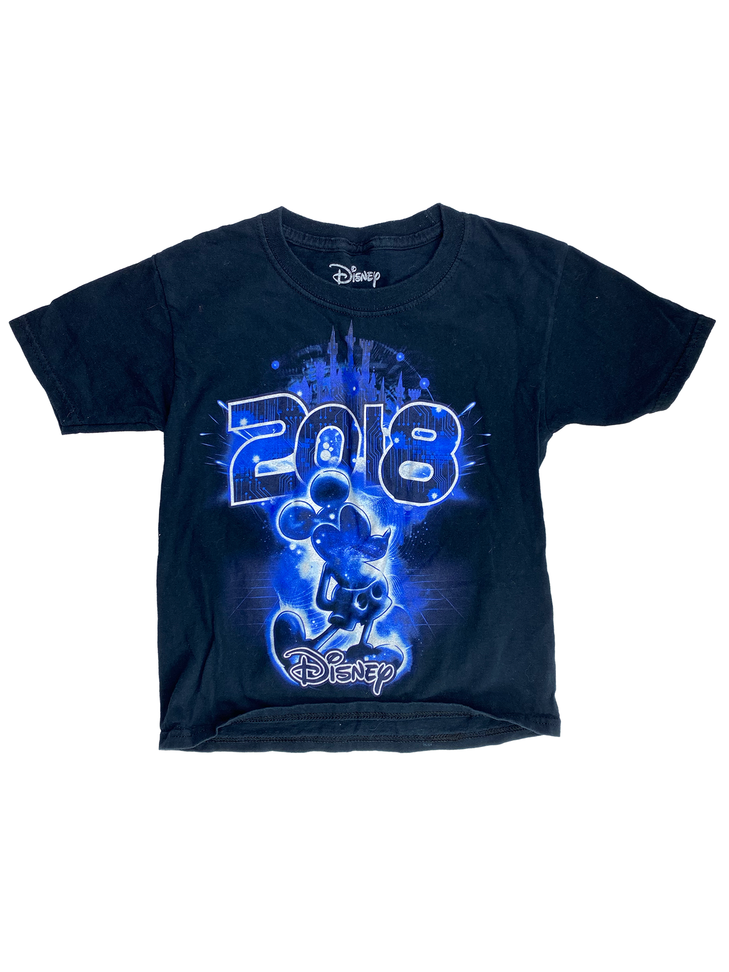 Disney Black T-Shirt with "2018" Mickey 4-5