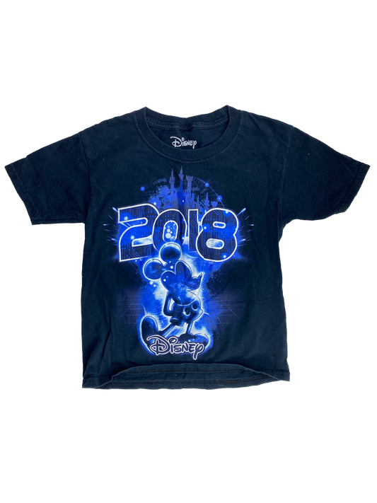 Disney Black T-Shirt with "2018" Mickey 4-5