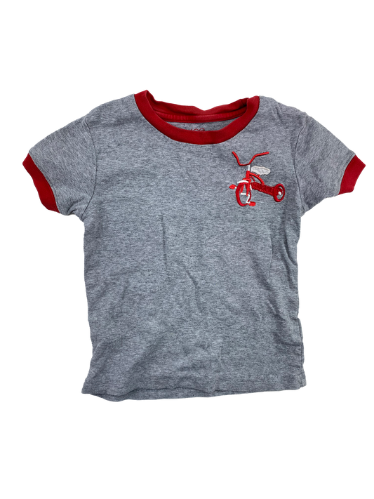 Joe Fresh Grey PJ Top with Tricycle 5T