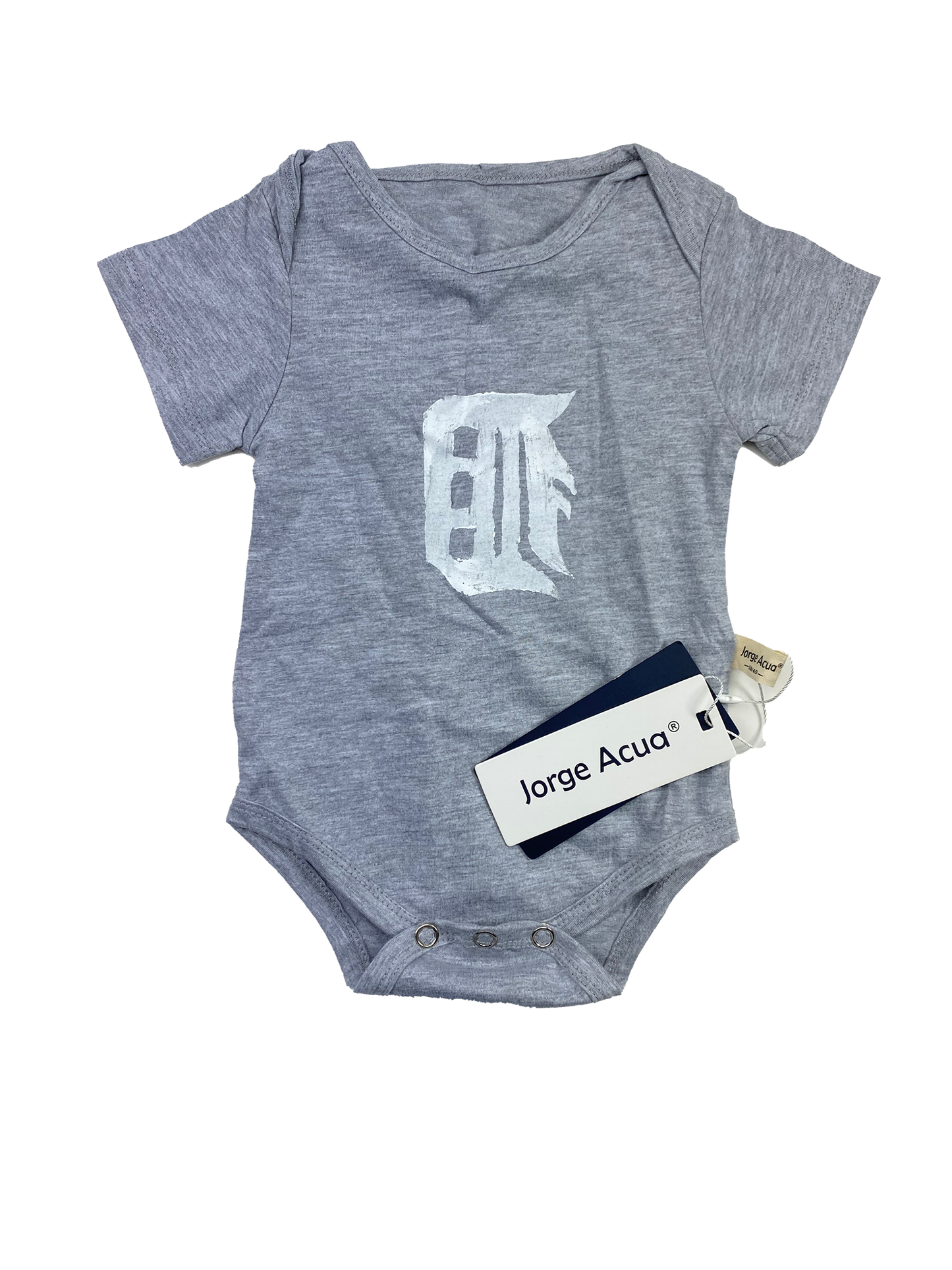 Jorge Acua Grey Onesie 0-3M