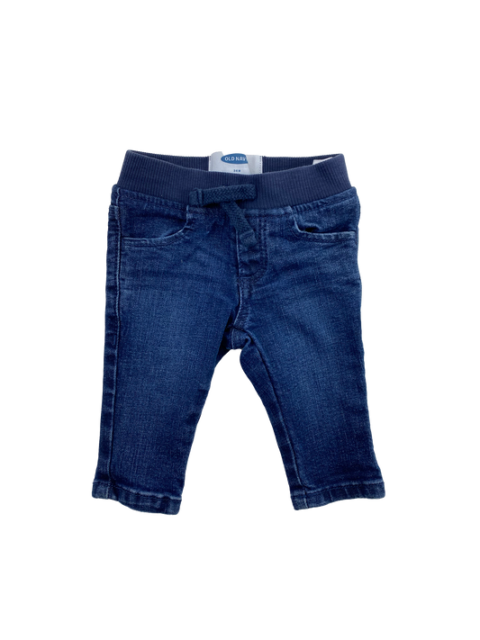 Old Navy Straight Leg Dark Wash Jeans 3-6M