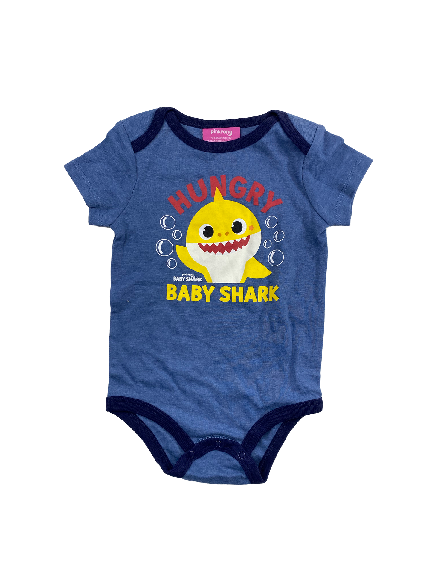 Nickelodeon Navy Onesie with "Hungry Baby Shark"  6-12M