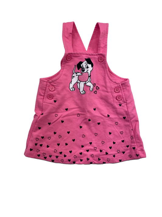Disney Pink Skirtall with Dalmation & Hearts 9M
